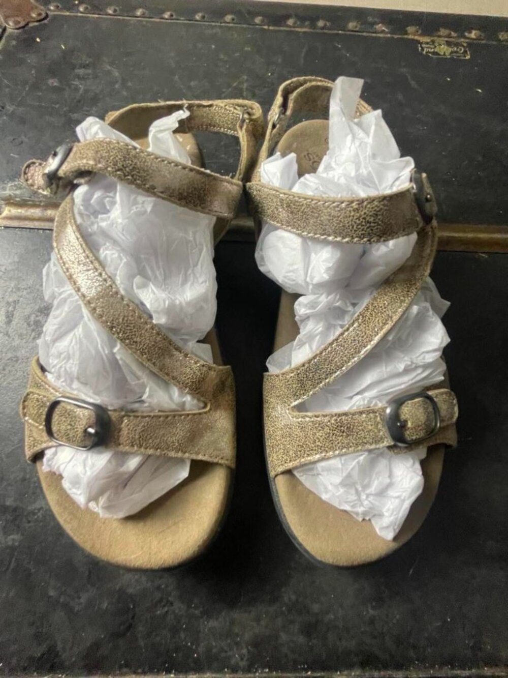 EUC Taos Footwear Beauty 2 Metallic Sandals size 7
